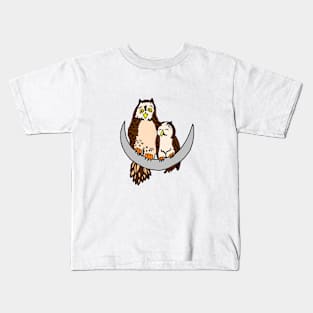 Moon Owls Kids T-Shirt